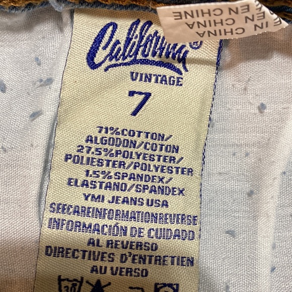 California Vintage ankle jeans size 7 junior stressed out.Great Christmas gift. - Picture 9 of 11